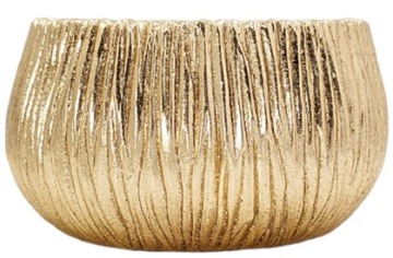 OSŁONKA ZŁOTA DONICZKA DONICA 23 x 14 cm G1431