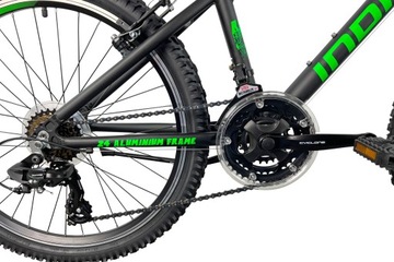 Молодежный велосипед INDIANA Rock Jr 24 дюйма, черный