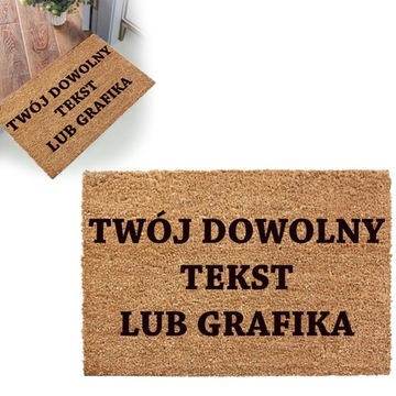 WYCIERACZKA POD DRZWI DOWOLNY NAPIS GRUBA 40x60CM