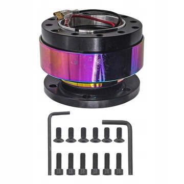 Kierownica Quick Release Czarna Wielokolorowa
