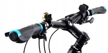 СКРУЧЕННЫЕ НАРУЧКИ ВЕЛОСИПЕДНОГО РУЛЯ ЭРГОНОМИЧНАЯ РУКОЯТКА СИНИЕ РУЧКИ