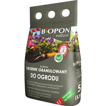 BIOPON NATURAL Obornik granulowany do ogrodu 5L
