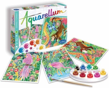 Aquarellum Amazonia 3 obrazy do malowania i farby