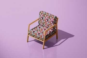 Жаккардовая обивочная ткань, жаккардовая ткань, разноцветные треугольники, Перу, Малави