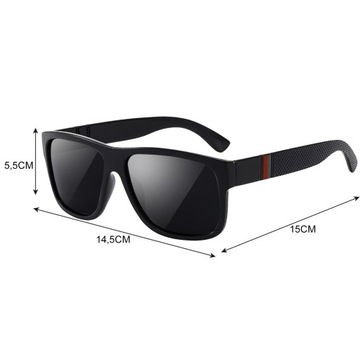 Okulary Przeciwsłoneczne Polaryzacyjne Męskie Damskie + Etui z UV Sportowe