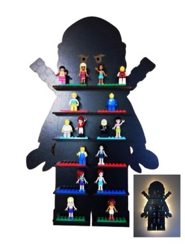 Lampka Półka Ludzik led NINJA na figurki jedyna !
