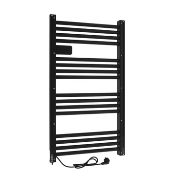 ЭЛЕКТРИЧЕСКИЙ РАДИАТОР ДЛЯ ВАННОЙ КОМНАТЫ, термостат-программатор лестницы ЧЕРНЫЙ 500 Вт