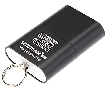 Устройство чтения карт памяти Micro SD/SDHC/SDXC с USB 2.0, черный металл AML g4