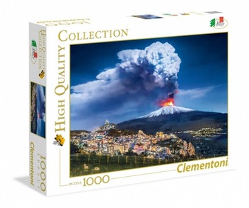 CLEMENTONI PUZZLE 1000 WULKAN ETNA WŁOCHY ITALIA