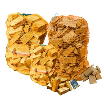 Rozpałka 48dm3 Drewno Ścinki Fryzy Ścinki parkietu Podpałka 19kg Transwood
