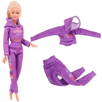 UBRANIE SPORTOWE DRES + BUTY DLA LALKI TYPU BARBIE
