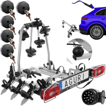AGURI CRUISER Ultimate BAGAŻNIK NA HAK NA 4 rowery