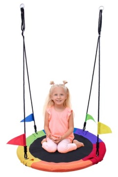КАЧЕЛИ ГНЕЗДА АИСТА 160кг GARDEN 100см XL качалка подарок ребенку