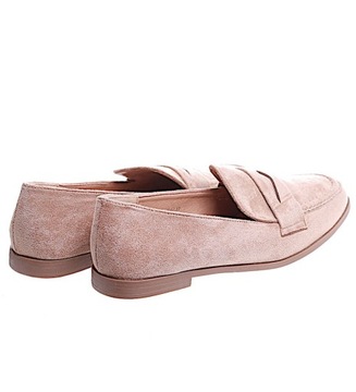 Wsuwane damskie półbuty buty loafersy damskie płaski obcas 15465