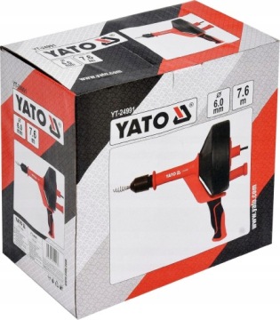 СТАЛЬНАЯ СПИРАЛЬ YATO ДЛЯ ПРОЧИТКИ ТРУБ ДЛЯ БУРОВОЙ 7,6М YT-24991