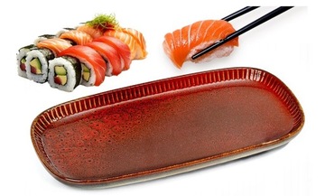 Talerz sałatkowy PATERA półmisek do serwowania na przekąski do SUSHI 30cm