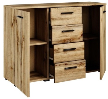 Komoda szafka HELENA 120cm 2D4S WOTAN 4 szuflady M4K