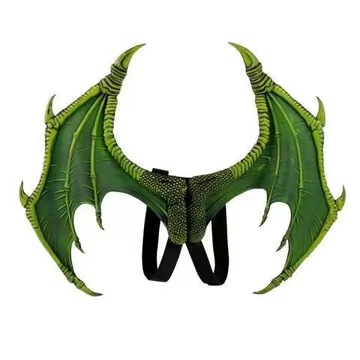 Halloweenowy kostium diabła ze skrzydłami smoka