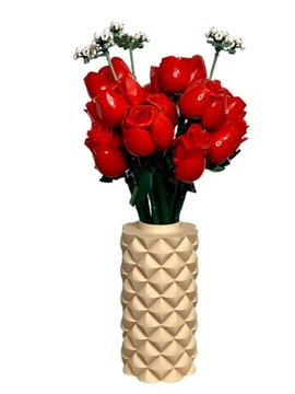 Уникальная засушенная искусственная ваза для цветов LEGO ICONS KANI 3D BEIGE