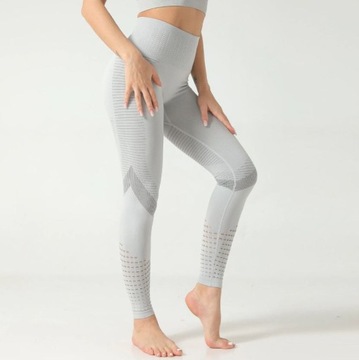 LEGGINSY FITNESS NA SIŁOWNIE JOGĘ ELASTYCZNE - S
