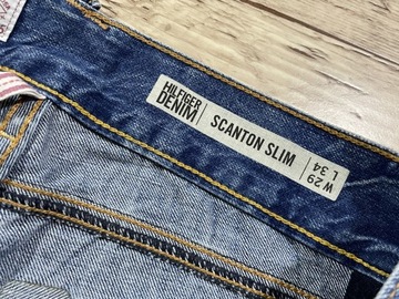 HILFIGER DENIM Scanton Slim Spodnie Męskie Jeans Bermudy 3/4 W29 L28 pas 74