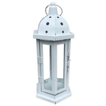 ФОНАРЬ ФОНАРЬ БЕЛЫЙ МЕТАЛЛИЧЕСКИЙ ПОДАРОК