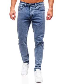 SPODNIE JEANSOWE MĘSKIE SLIM FIT GRANATOWE MP0192BS DENLEY_33/L