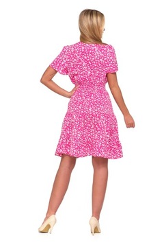 ЛЕТНЕЕ ПЛАТЬЕ ЖЕНСКОЕ С ЦВЕТОМ И РУКАВАМИ-БАБОЧКАМИ МОДНЫЙ MORAJ R.S