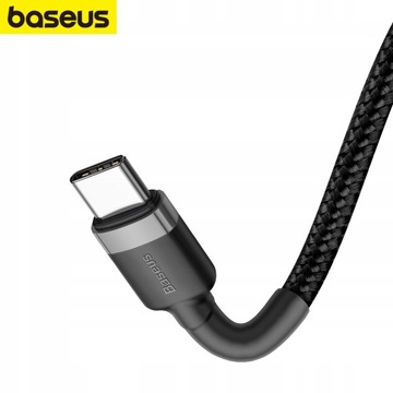КАБЕЛЬ BASEUS STRONG USB-C ДЛЯ БЫСТРОЙ ЗАРЯДКИ ТИПА C НЕЙЛОНОВОЙ ОПЛЕТКОЙ QC 3.0 2M