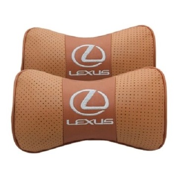 2pcs Skórzany zagłówek samochodowyu do Lexus