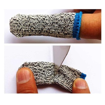 Nóż, nóż ogrodowy silikonowy do kciuka, z zabezpieczeniem L (z osłoną zabezpieczającą przed przecięciem palca)