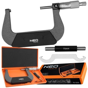 NEO NONIUS АНАЛОГОВЫЙ МИКРОМЕТР 75-100 мм / 0,01 мм ВНЕШНИЙ МИКРОМЕТР