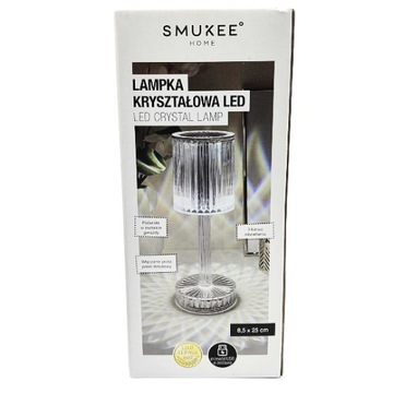 Smukee Lampka kryształowa Poświata w kształcie gwiazdy LED 8,5x25cm