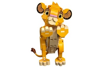 LEGO DISNEY 43243 KRÓL LEW LWIĄTKO SIMBA + LEGO TORBA PAPIEROWA ŚREDNIA