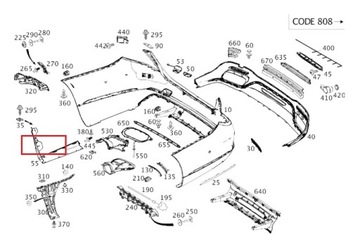 DRŽÁKY NÁRAZNÍKU MERCEDES TŘÍDA S A222