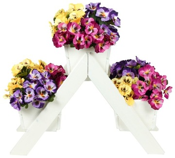 ПОДСТАВКА ДЛЯ ЦВЕТОВ, ДЕРЕВЯННЫЙ ГОРШОК, ЛЕСТНИЦА, ПОДСТАВКА ДЛЯ ЦВЕТОВ, САД, ТЕРРАСА, БАЛКОН