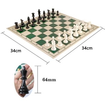 Wysokiej jakości gra w szachy król wysoki 97mm 77mm 64mm ajedrez średniowi