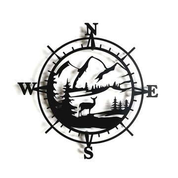 decolicious-pl Róża Wiatrów/ Kompas 3D FOREST DEER