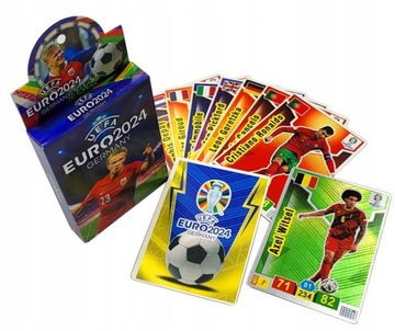 ФУТБОЛЬНЫЕ КАРТОЧКИ УЕФА ЕВРО-2024 ГЕРМАНИЯ С ФУТБОЛИСТАМИ 60 КОЛЛЕКЦИОННЫХ ШТ.