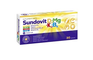 Sundovit D3+Mg+K2+B6 witamina D3 z MAGNEZEM