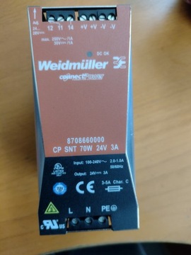 ZASILACZ IMPULSOWY 24V 3A 8708660000 WEIDMULLER