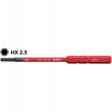 WIHA bit wymienny imbus 2,5 x 75 mm slimBit 37224