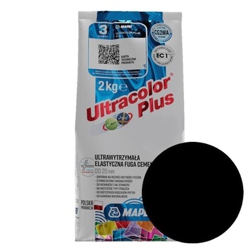 Fuga Ultracolor Plus 2 kg kolor 120 czarny MAPEI
