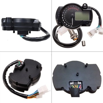 УНИВЕРСАЛЬНЫЙ ЦИФРОВОЙ МОТОЦИКЛЬНЫЙ СЧЕТЧИК QUAD LCD