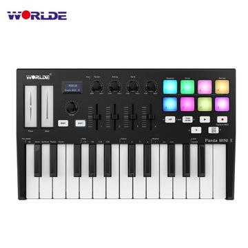 Портативный USB MIDI с 25 клавишами WORLDE Panda MINI II