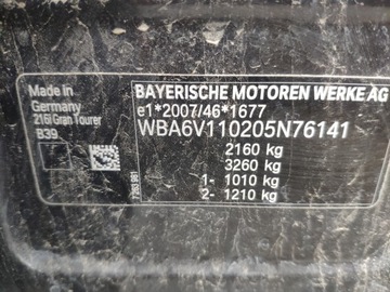 BMW 2 F46 GRANÁT TOURER SKLO (OKNO) VÍKO KUFRU KUFRU B39