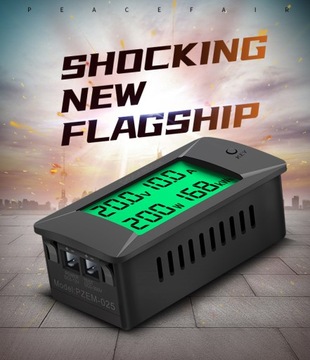 Панельный измеритель напряжения и тока, ваттметр, амперметр постоянного тока 300 В, до 300 А