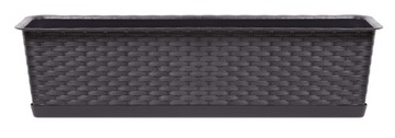 Doniczka balkonowa Rattan 40cm Skrzynka na parapet