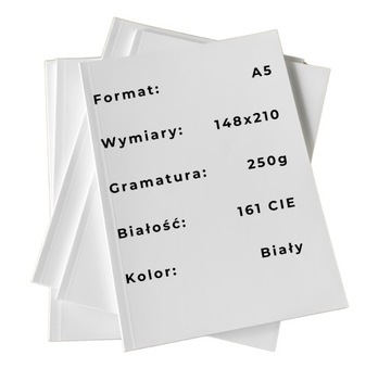 Papier Reklamowy A5 148x210mm 250g Satynowany Premium Białość 161 125 sztuk