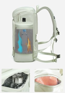 Рюкзак для ноутбука Outwalk 7716 15,6 с карманом для обуви шалфей